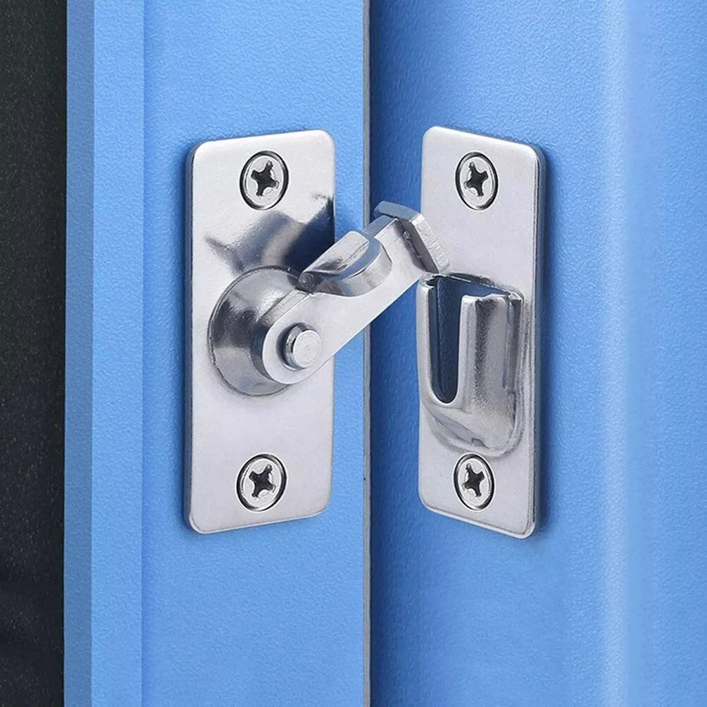 Door Latch Doors Lock Screws 90 Degree Right Angle Buckle Hasp