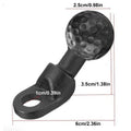 Angled Head Adapter Ball Base Angled Shock Absorbing Sturdy Alloy Ball Base Motorcycle Phone Holder Cycling Accessories for Bike Zpaxo A