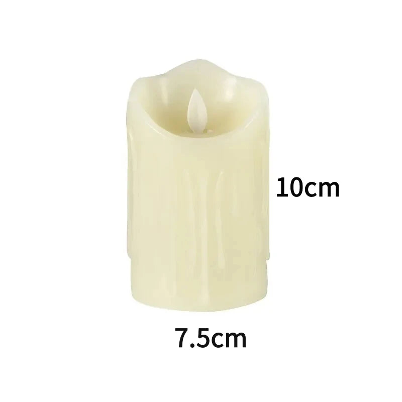 Realistic Tear-effect LED Candle Lights Smoke-free Decorative Candles