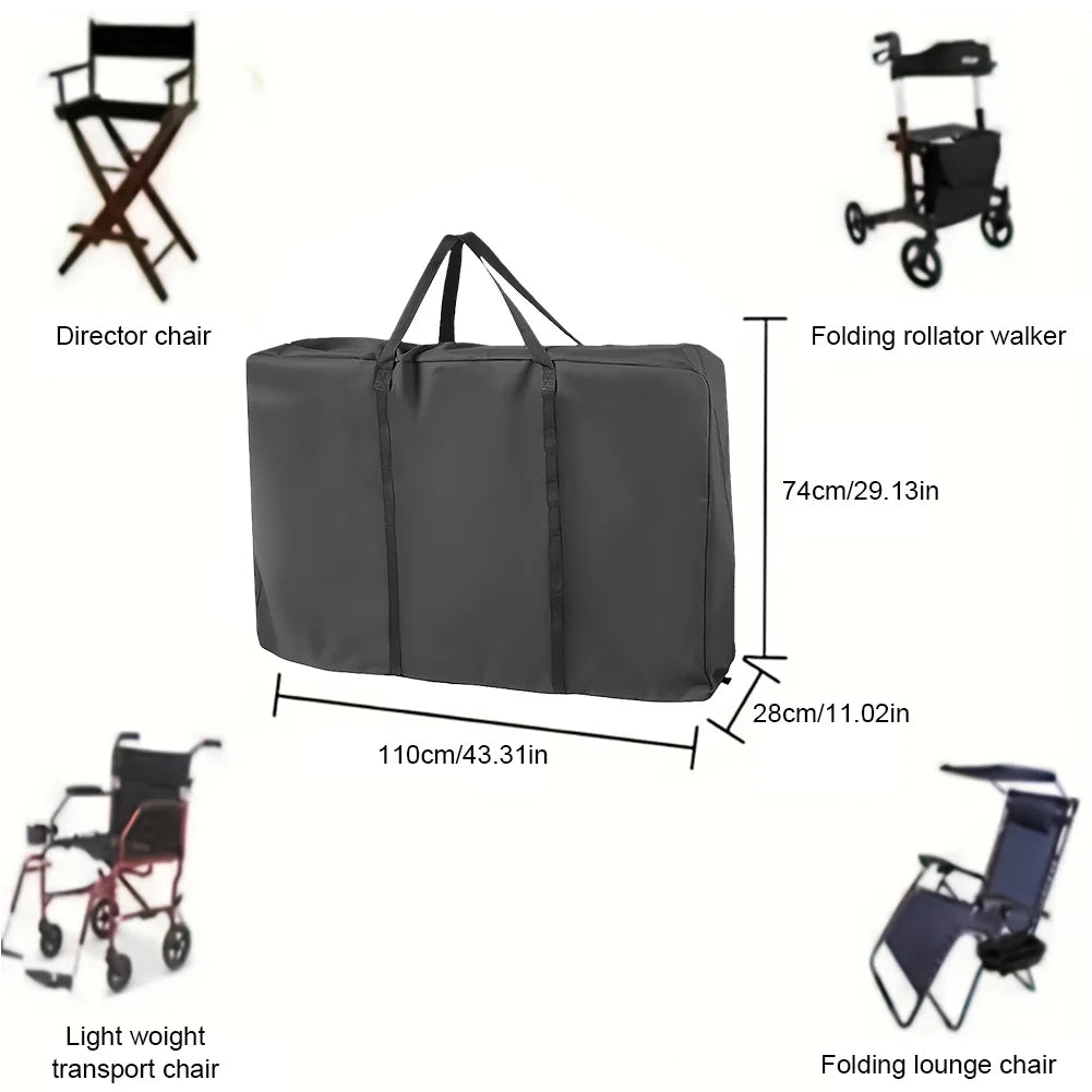 Foldable Wheelchair Bag Waterproof Oxford Cloth Storage Large