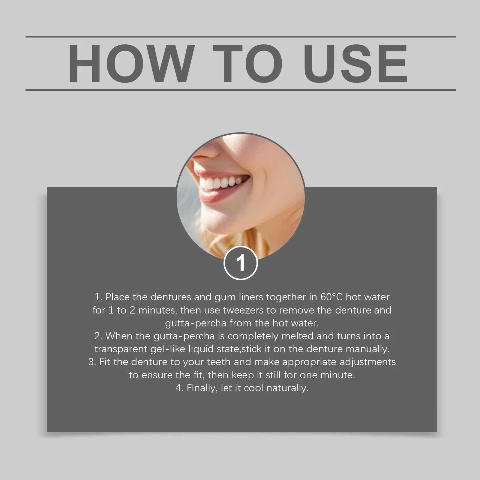 Silicone Reline Denture Set – Fake Teeth Kit for Comfort & Fit Denture Reline Kit Zpaxo