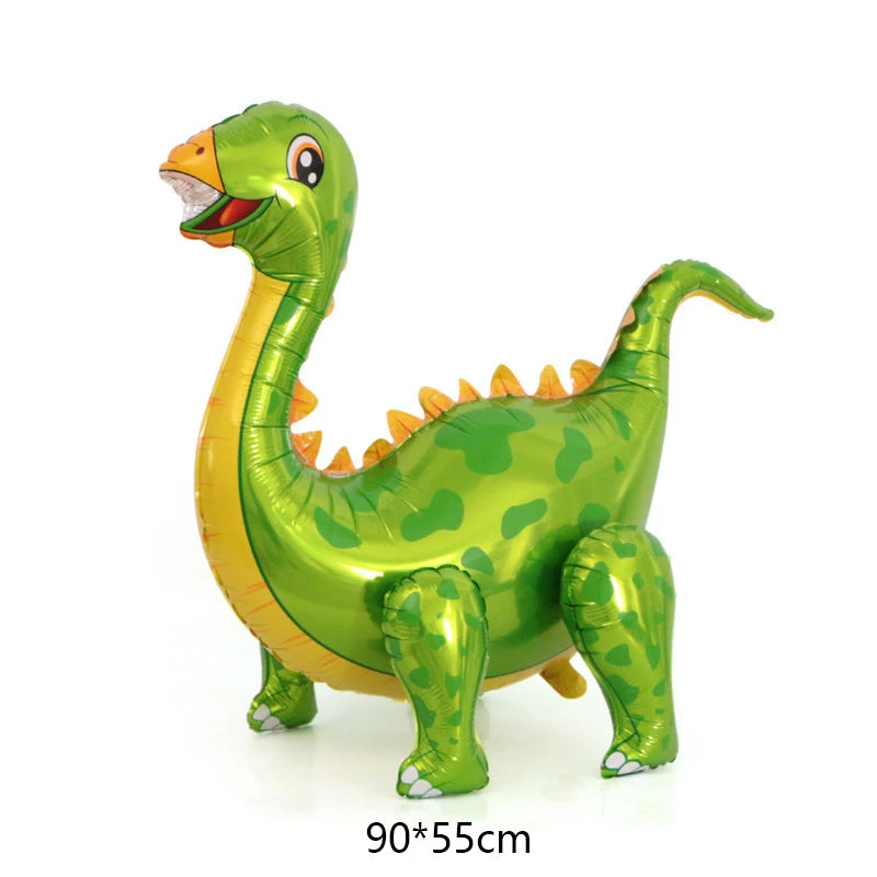 4D Giant Walking Dinosaur Foil Balloons Jungle Animal Childrens