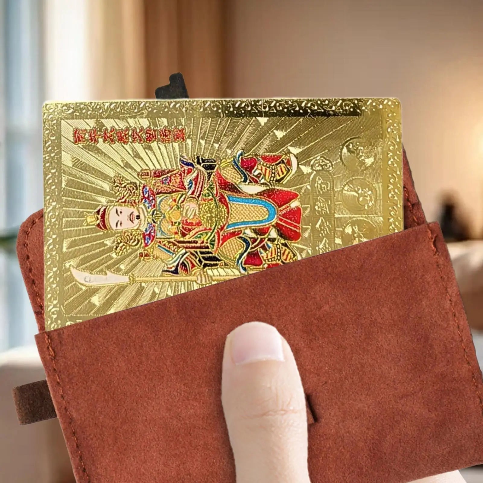 Chinese Tai Sui Horse Card Good Luck Wealth Prosperity Decoration