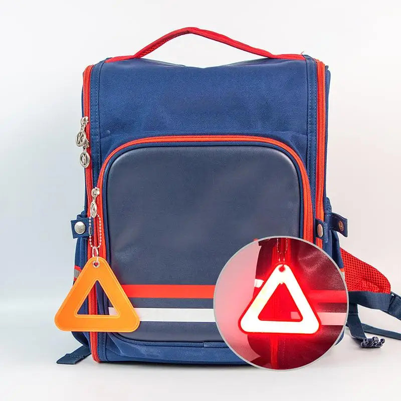 Triangle Reflective Safety Tag – High-Visibility Backpack Pendant