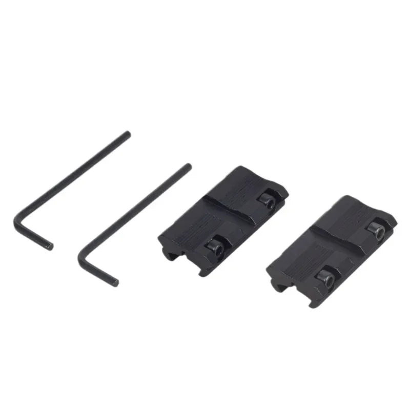 Picatinny to 11mm Dovetail Adapter – CNC Aluminum Mount (2-Pack)