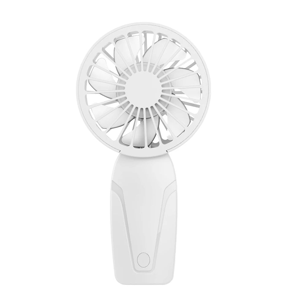 Portable Handheld Fan USB Rechargeable Personal Fan 3 Speeds Mini Fan for Home Office Travel and Outdoor Activities Zpaxo White
