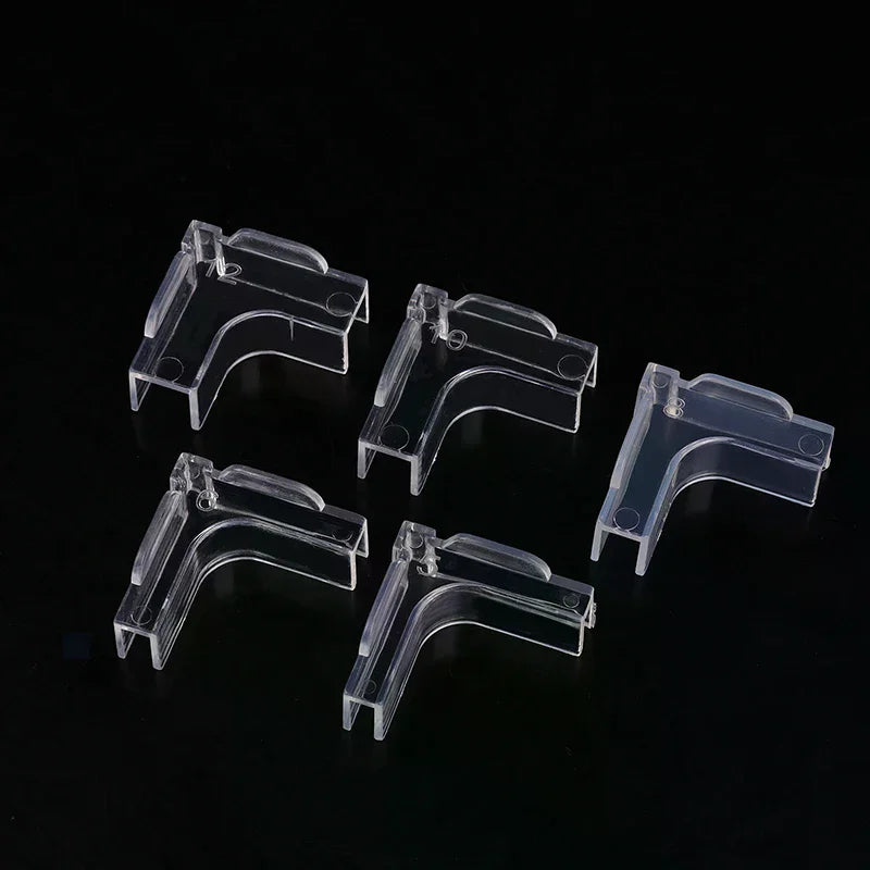 Acrylic Transparent Anti-collision Fish Tank Corner Protector Adhesive Free Protective Cover Aquarium Accessories 4Pcs Zpaxo