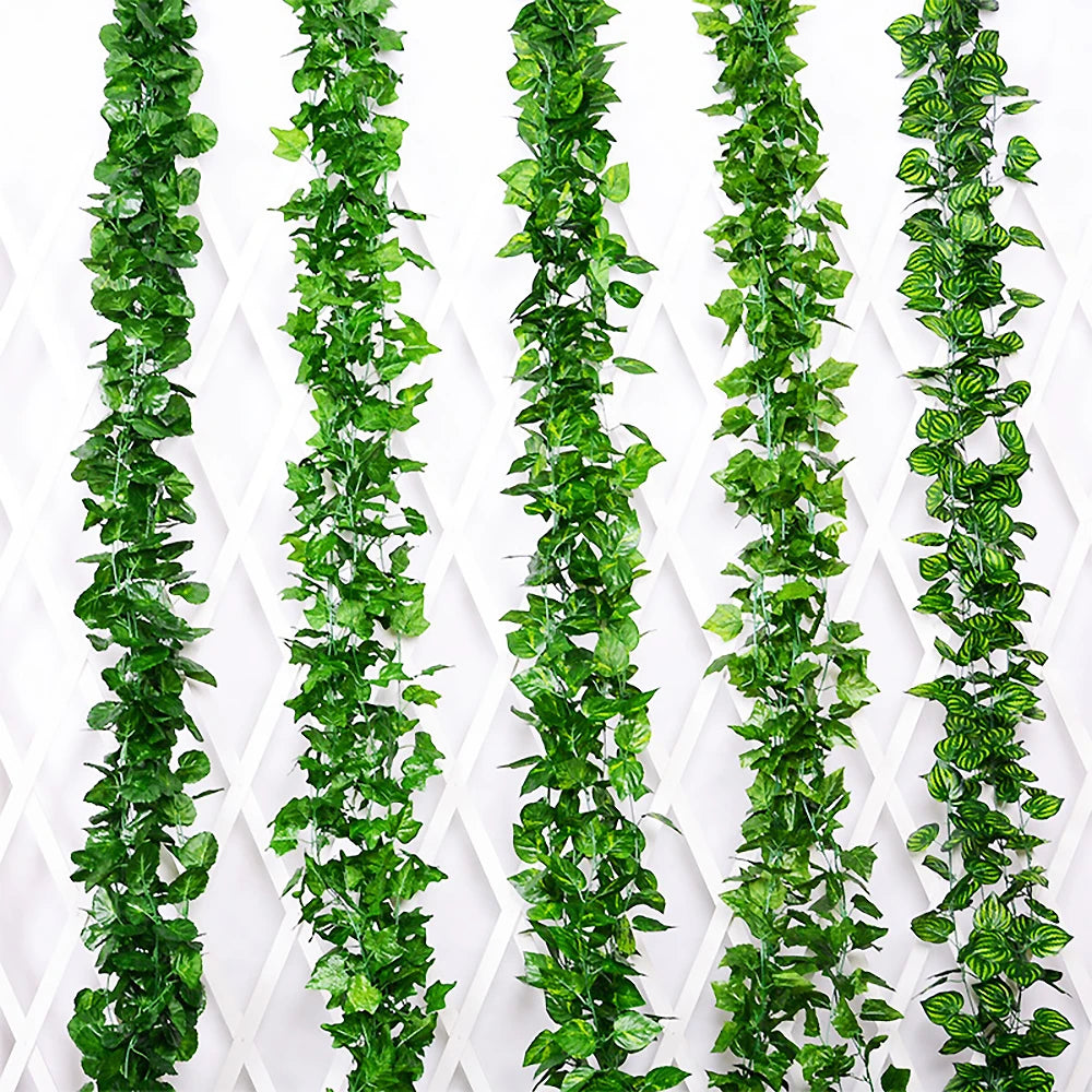 Artificial Liana Vine Fake Plants Lvy Leaves String Wedding Party