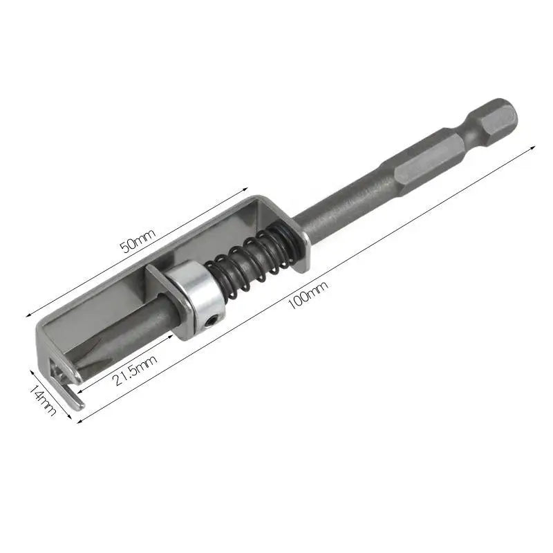 ▶1Pcs Spring-Loaded Screw Holder Bit Wear Resist Anti-Drop Screwdriver Bit Universal Screw RetainingFor Electricians Mechanics Zpaxo 1pc