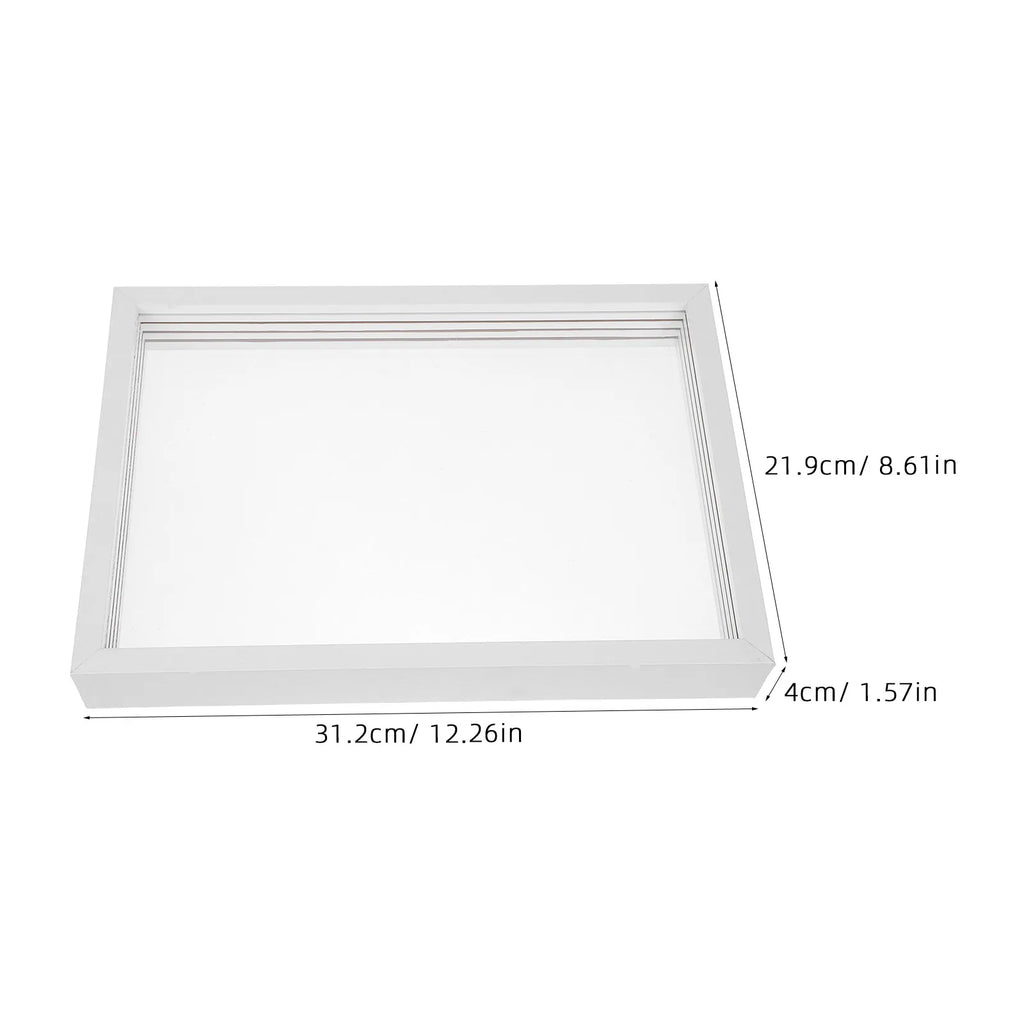 Family Handprint Wooden Frame DIY Art Print Craft Display Case Box