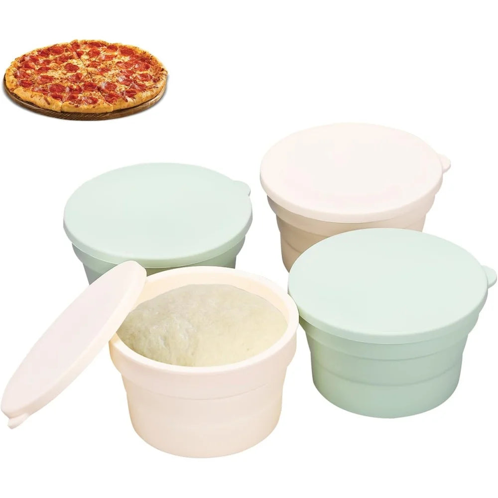 Lidded Hybrid Pizza Dough Box Multi-functional Foldable Non-stick Zpaxo