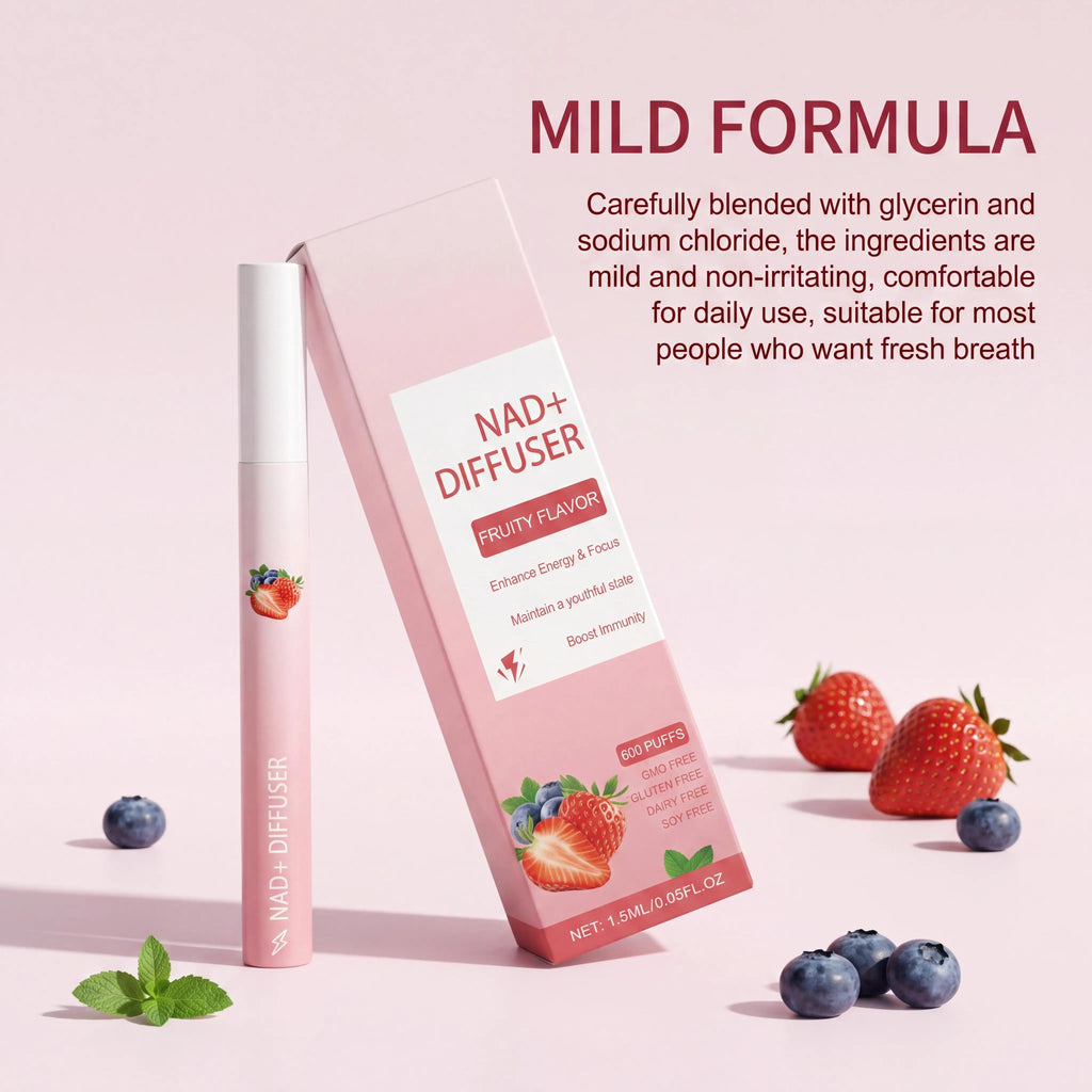 NAD+ Herbal Energy Diffuser Stick | Focus, Immunity & Vitality Herbal Inhalation Diffuser Zpaxo