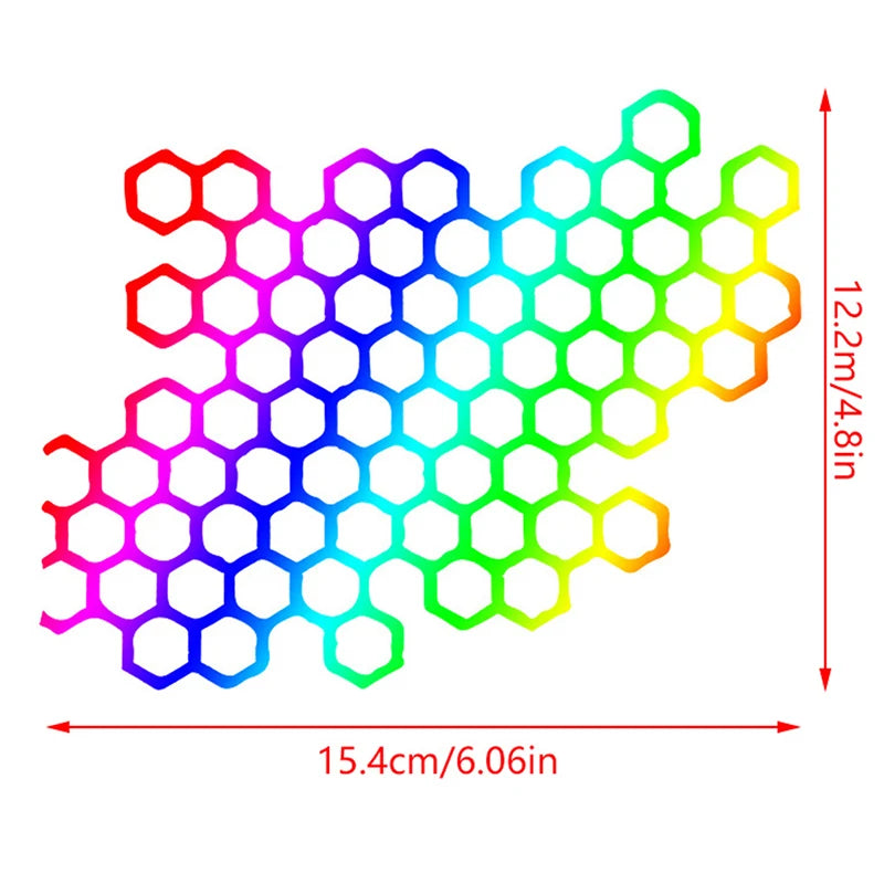 Motorcycle Sticker Honeycomb Helmet Decals Stickers Decal Waterproof