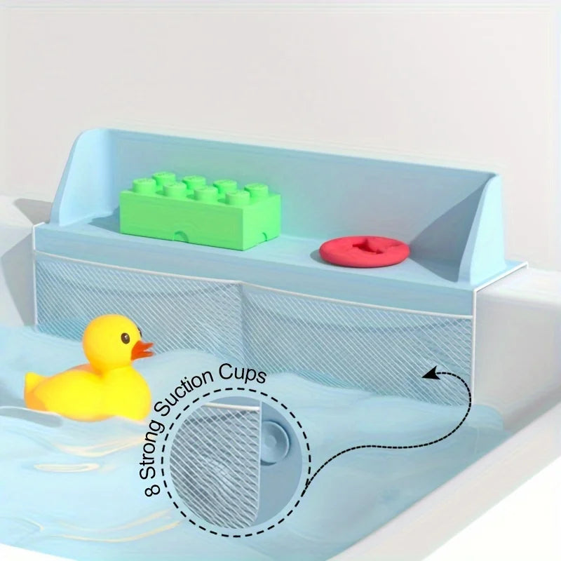 Bathtub Storage Rack Children Water Toys Silicone Storage Rack Bathroom Toiletries Storage Rack With Strong Suction Cups Zpaxo