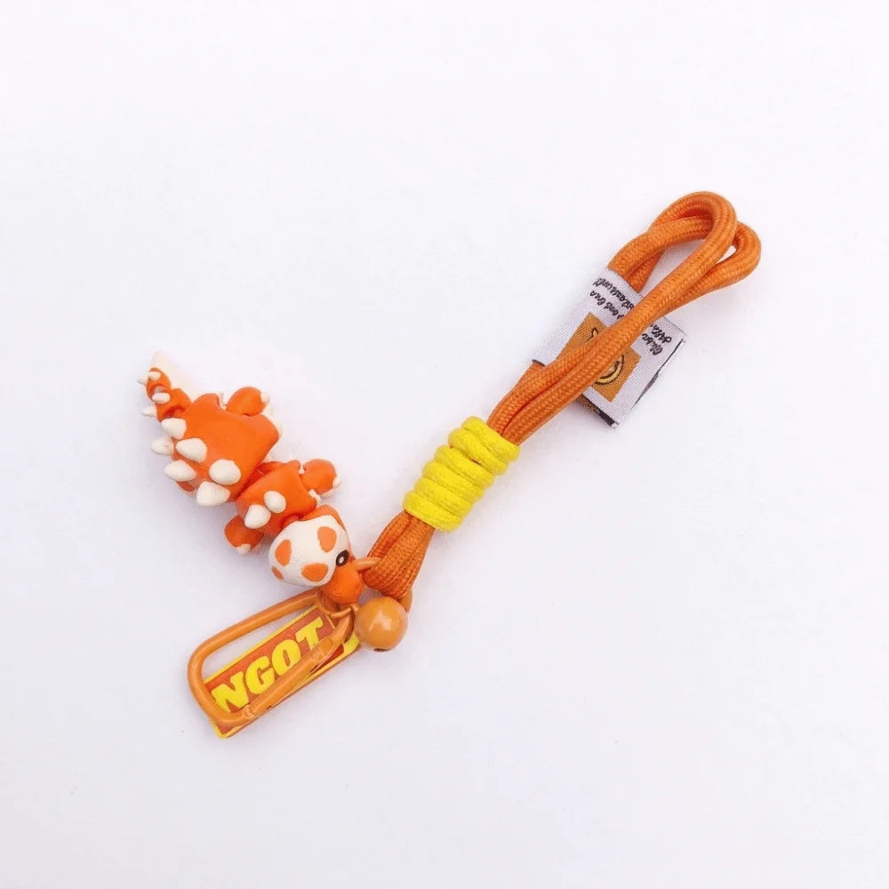 Small 3D Printing Key Ring Smooth Solid Material Polished Edges Zpaxo Orange Red