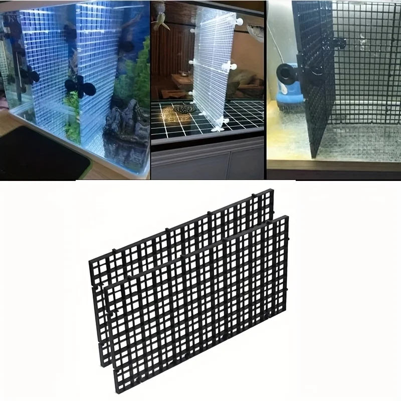 Aquarium Bottom Grid Panel Durable Plastic Fish Tank Isolation Zpaxo