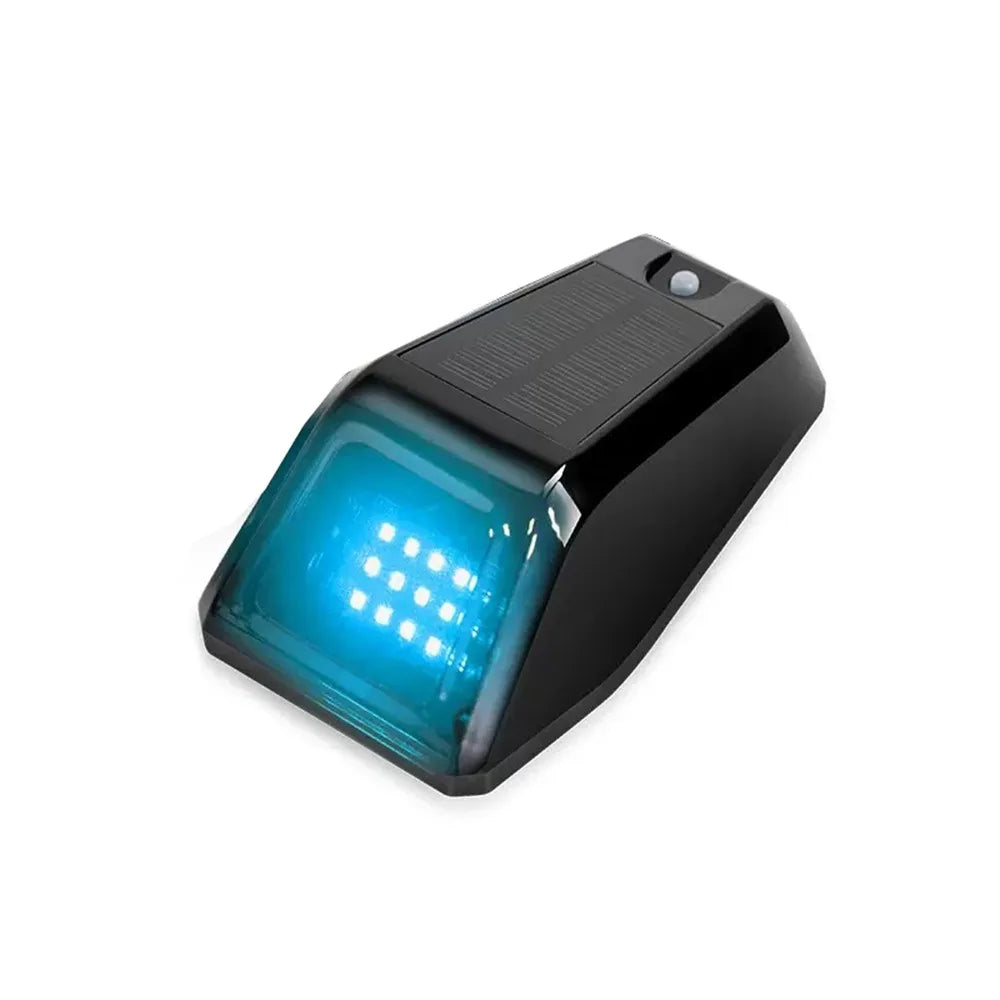 Reusable Solar Powered Cab Lights Wear Resist Wireless Truck Pickup Warning Lamp Waterproof Multiple Flashing Modes Zpaxo Blue