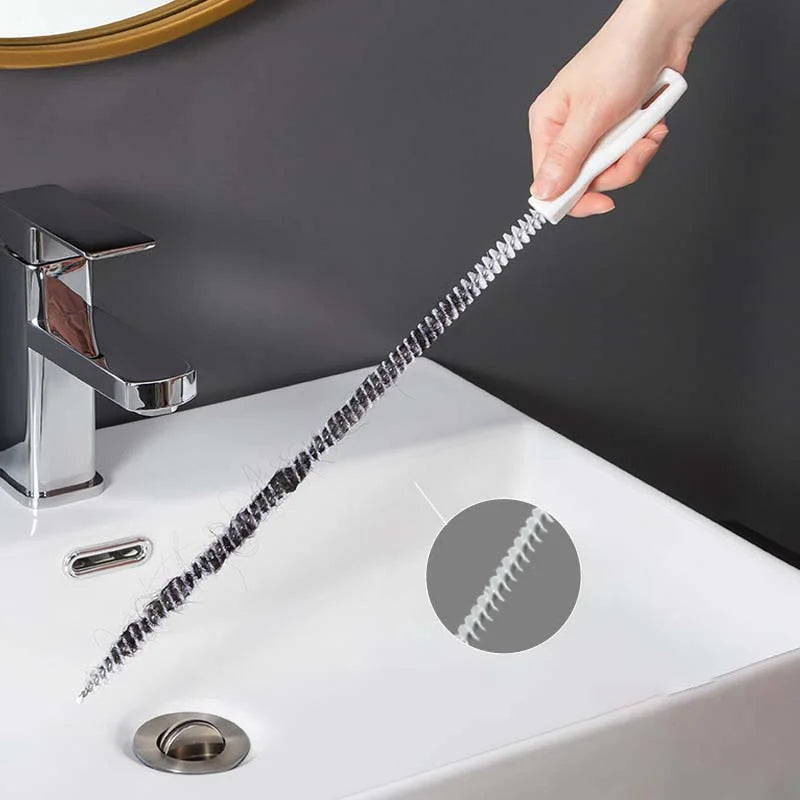 Flexible Drain Hair Remover Brush 45/60cm – 1-3 Pack