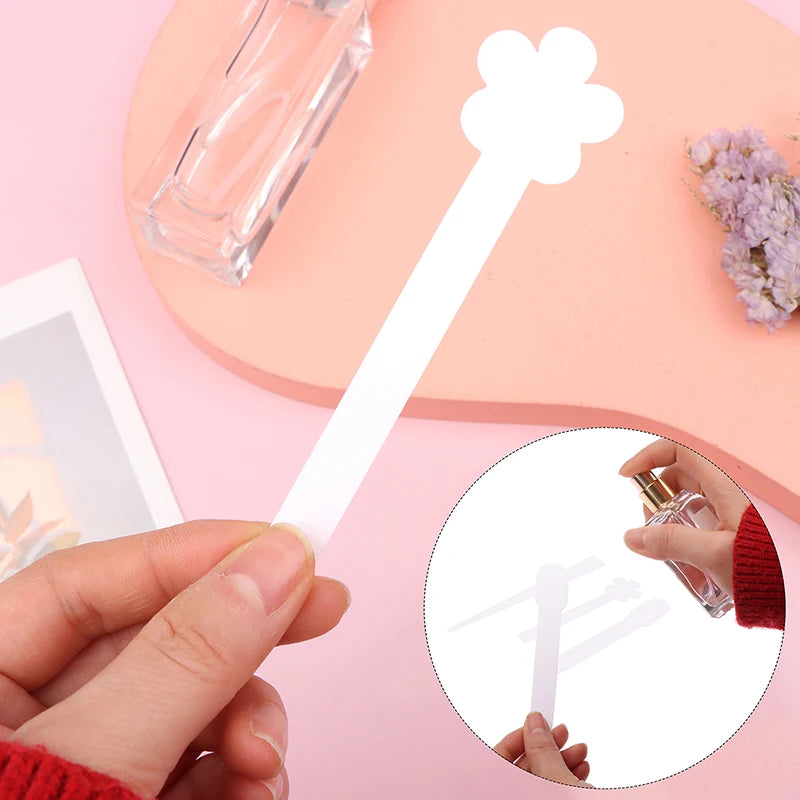 100-Pack Flower Shape Perfume & Essential Oil Test Strips