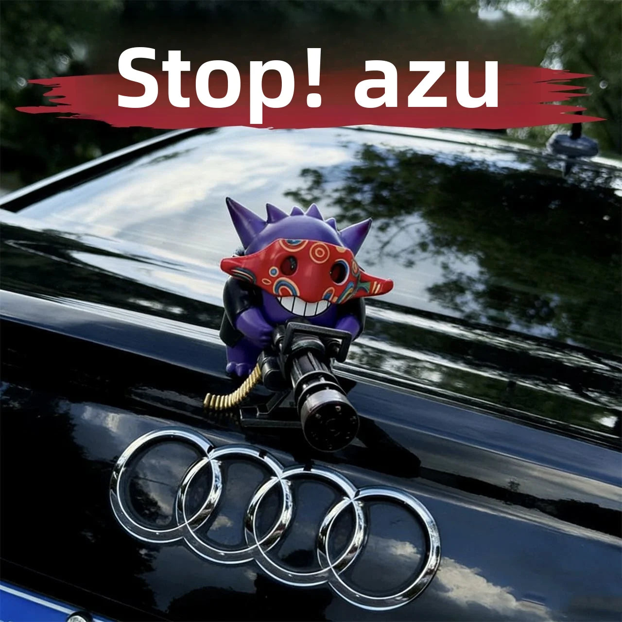 Azu Gatling Gun Figurine – Car Console & Desk Decor