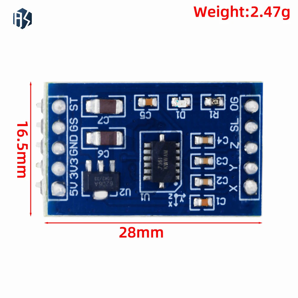 MMA7361 MMA7260 Accelerometer Module 3 3V 5V Dual Voltage Works Zpaxo