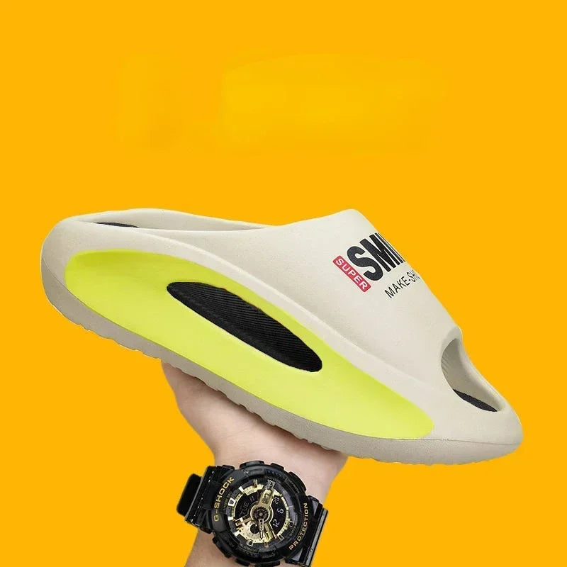 Slippers Men Women Eva Soft Bottom Thick Comfortable Shock-absorbing