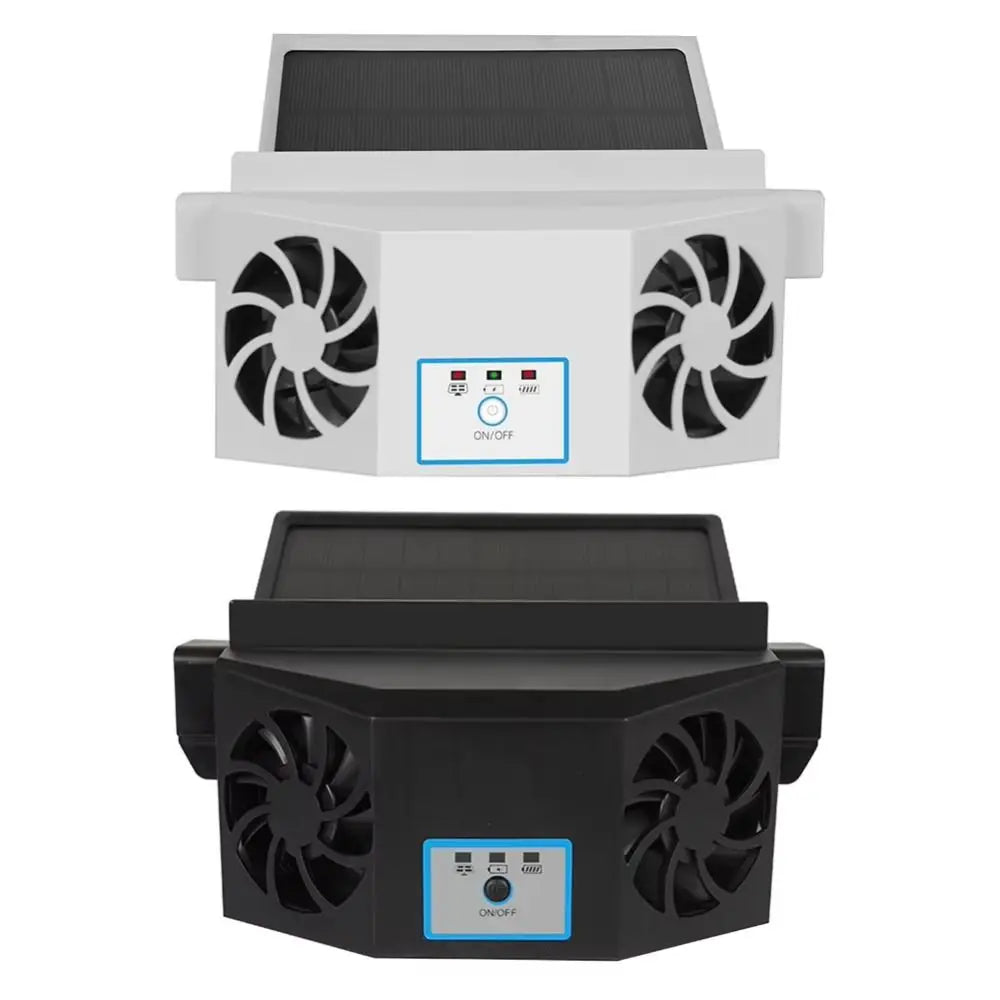 Solar Charging Auto Cooling Fan Assisted Ventilation Car Air Cooler Zpaxo