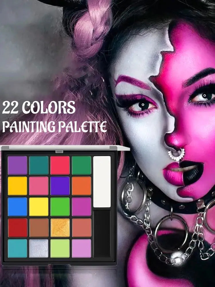 Face Body Paint 22 Colors Painting Available Halloween Christmas Zpaxo 22 color