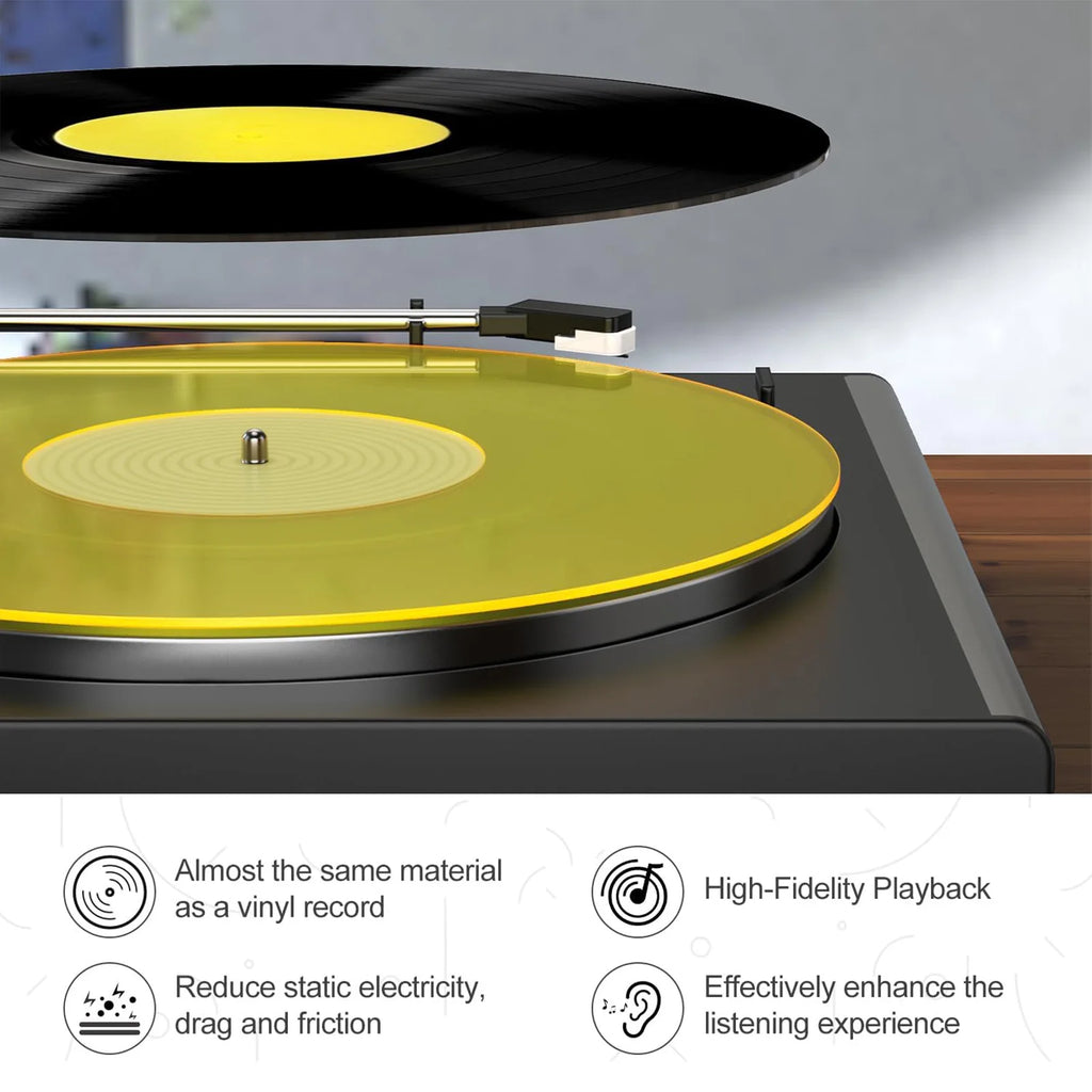 Turntable Mat Record Platter Slipmat Low Noise Acrylic Player Slip