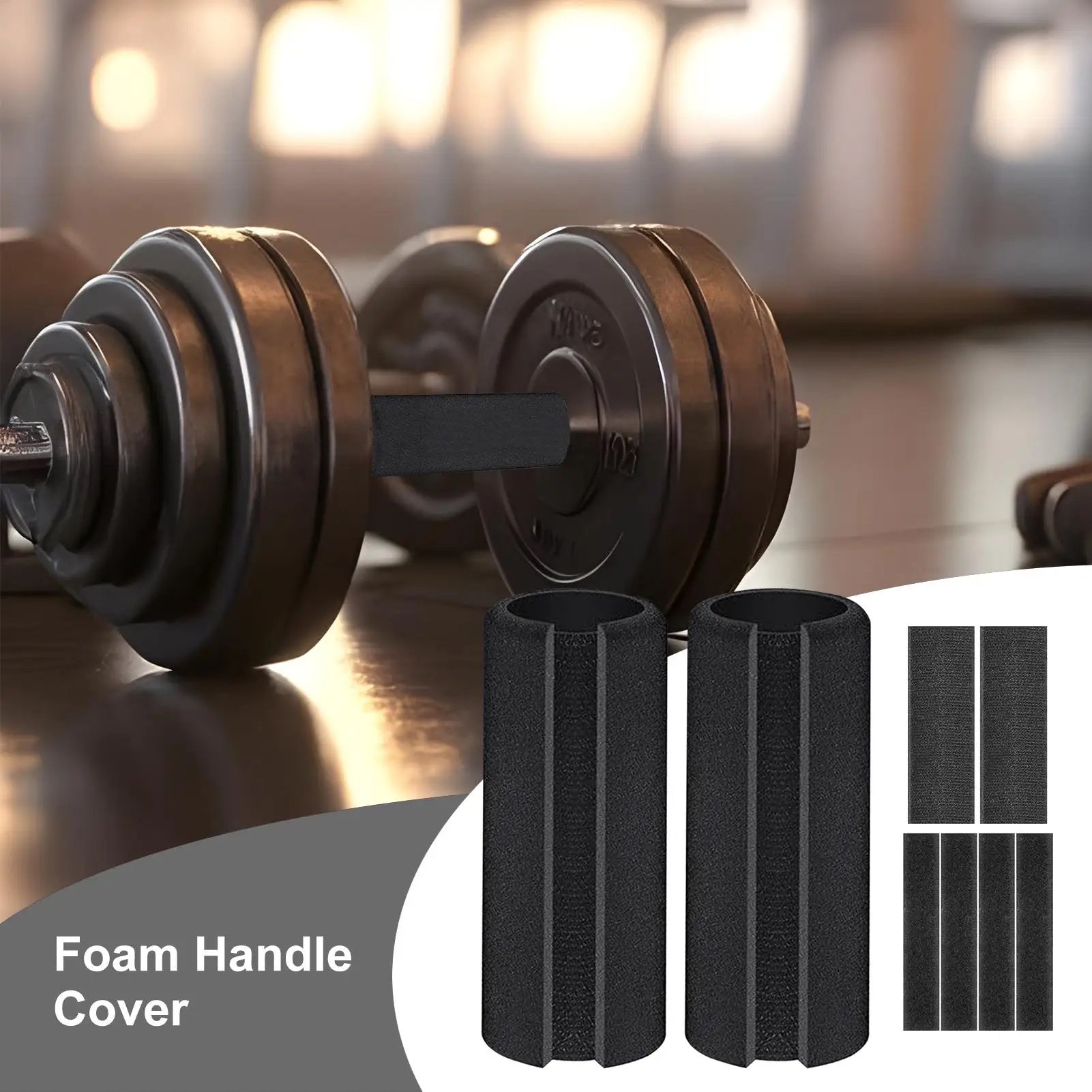 Foam Handlebar Grips Tool Handle Grip Cushions Grippers Handlebar Wrap Buffer Cover Ergonomic 2 Piece Comfortable Replacement Zpaxo