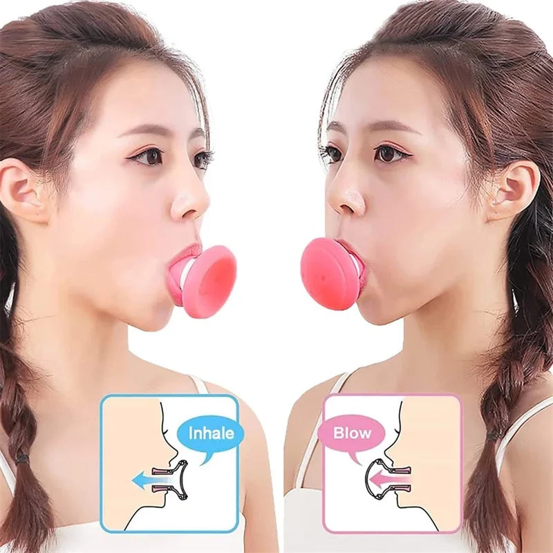 Fast Thin Face Silica Gel Mouth Jaw Exerciser Slimming Lift Tool Chin