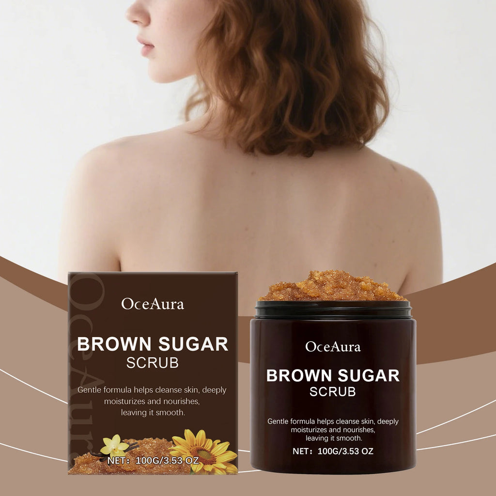 Brown Sugar Body Scrub Clean Skin Exfoliate Nourish Epidermis Improve Roughness Brightening Shrink Pores Body Care Scrub Zpaxo