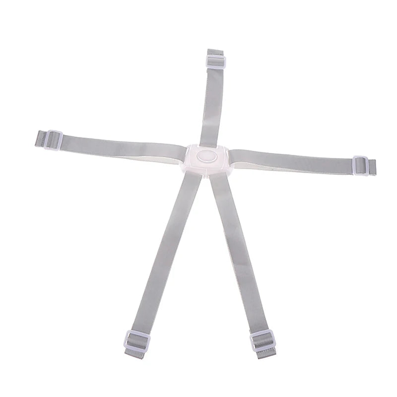 Buckle Baby Universal 5 Point Harness High Chair Safe Belt Seat Belts For Stroller Pram Buggy Children Kid Pushchair Zpaxo white