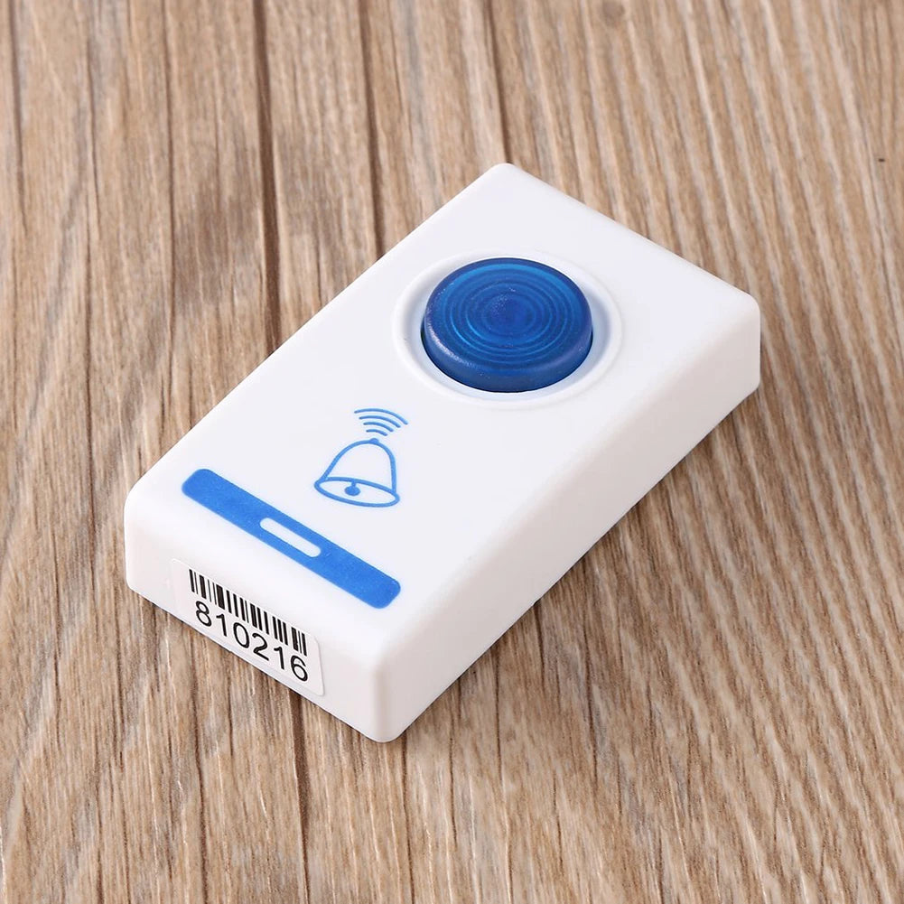 LED Wireless Smart Doorbell Volume Adjustable Office Door Bell Remote Zpaxo