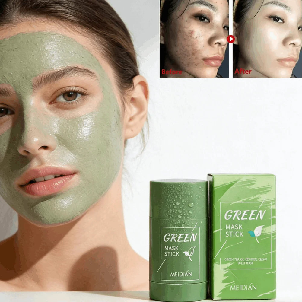 Green Tea Cleansing Stick Mask – Shrink Pores & Remove Blackheads Cleansing Face Mask Zpaxo