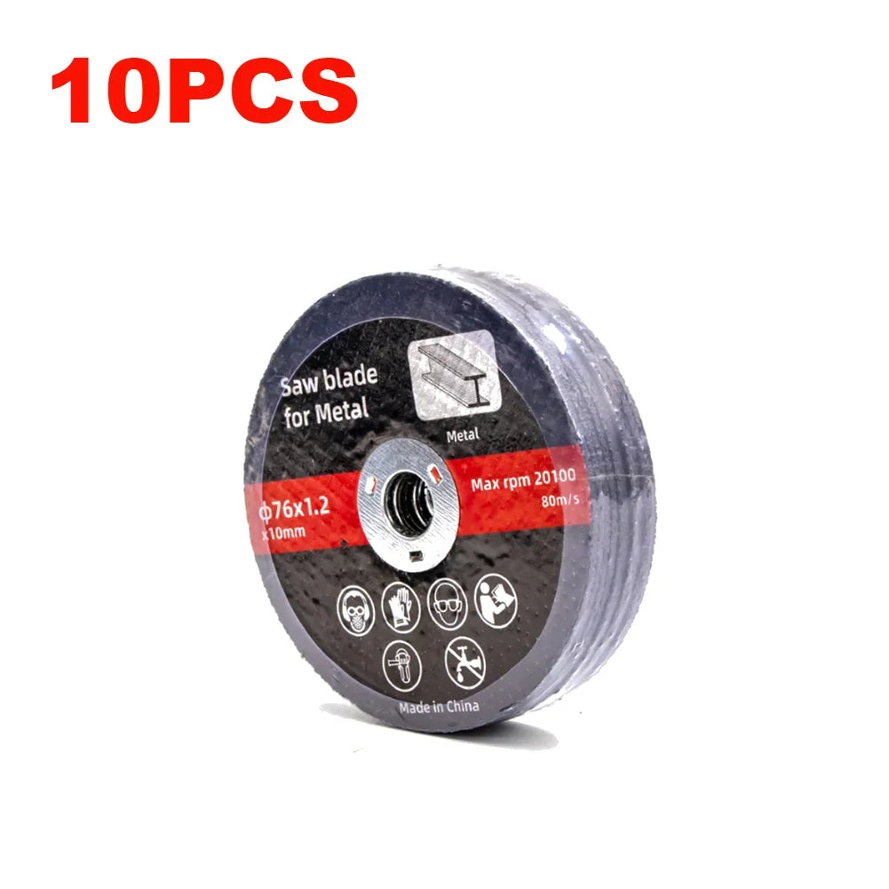 1/10PCS 76mm Metal Cutting Discs Wear Resistance Cut Off Circle Wheels Blades Cutting Wheels Angle Grinder Accessories Zpaxo 10Pcs