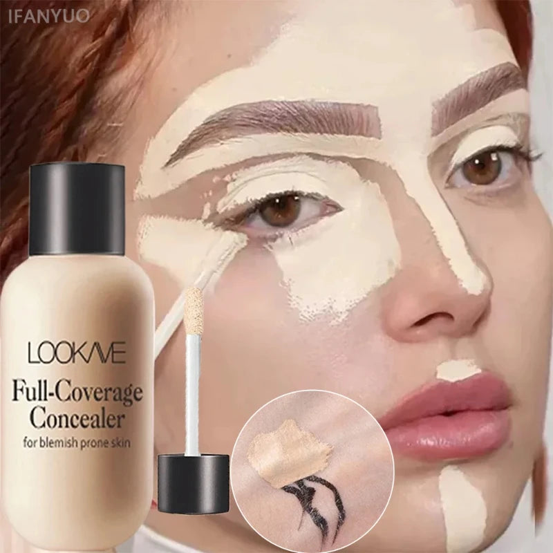 Full Cover Liquid Concealer Cream Makeup Moisturizing Eye Dark