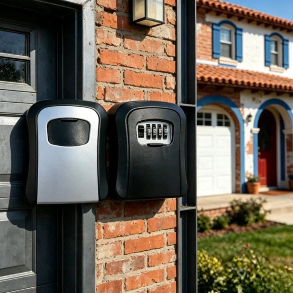 Ultra-secure Flip-top Key Safe Wall-mounted Metal Plastic Combination