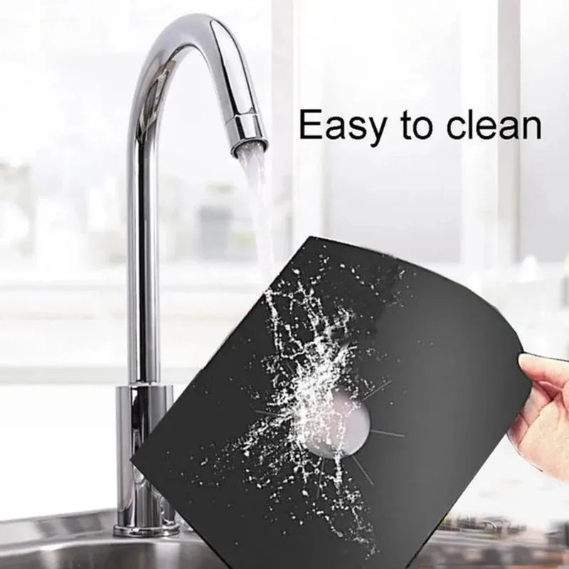 4 6PiecesKitchen Non Stickreusable Gas Stove Cover Heat Resistant