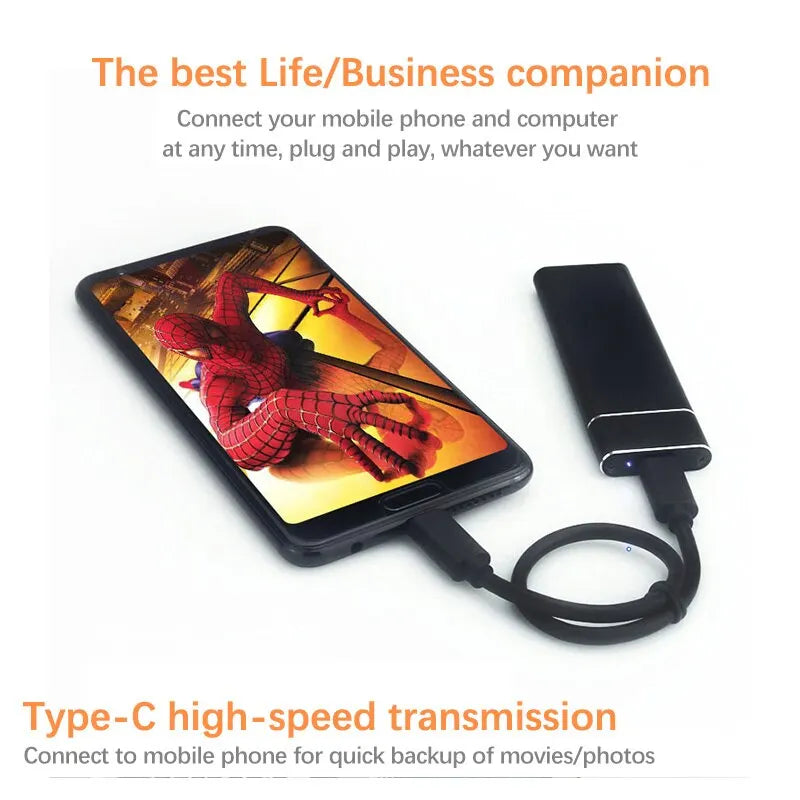 USB3 1 M 2 SSD Enclosure Mobile Case Supports NVME Protocol Type-c Zpaxo