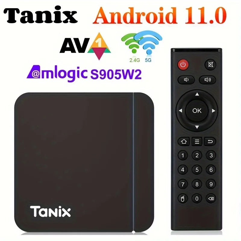 Tanix W2 TV Box Android11 Amlogic S905W2 2G16G Support 3D AV1 BT Wifi Zpaxo
