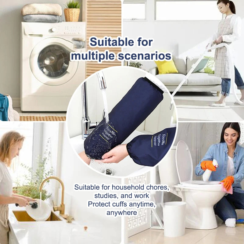 Waterproof PVC Arm Sleeves – Kitchen Cooking & Cleaning (1 Pair)