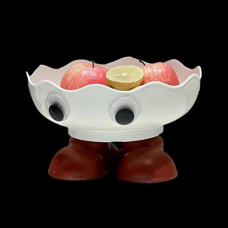 Deluxe Footed Fruit Bowl Home Drainable Glamorous Platter Nuts Candy Zpaxo