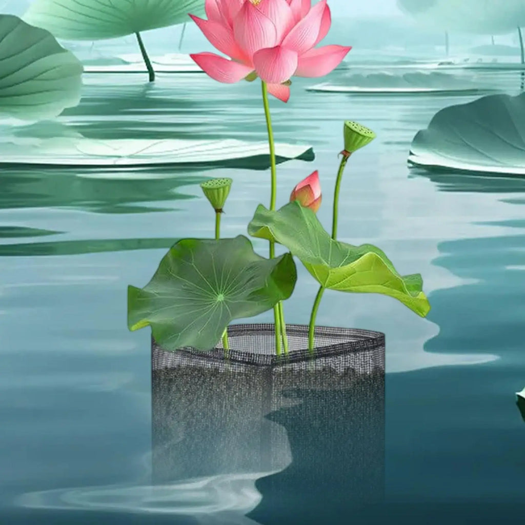 4-Pack Floating Aquatic Plant Baskets – Mesh Pond Planting Bags Aquatic Plant Basket Zpaxo