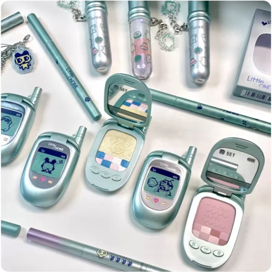 Little Ondine Japan Electronic Pets Cute Surprise Makeup Eyeshadow Lip Tint Eyeliner Pencil Essence Spray Eyebrow Facial Makeup Zpaxo