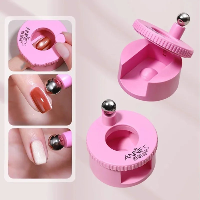 Rotating Cat Eye Magnet Nail Art Automatic Glass Bead Spinner