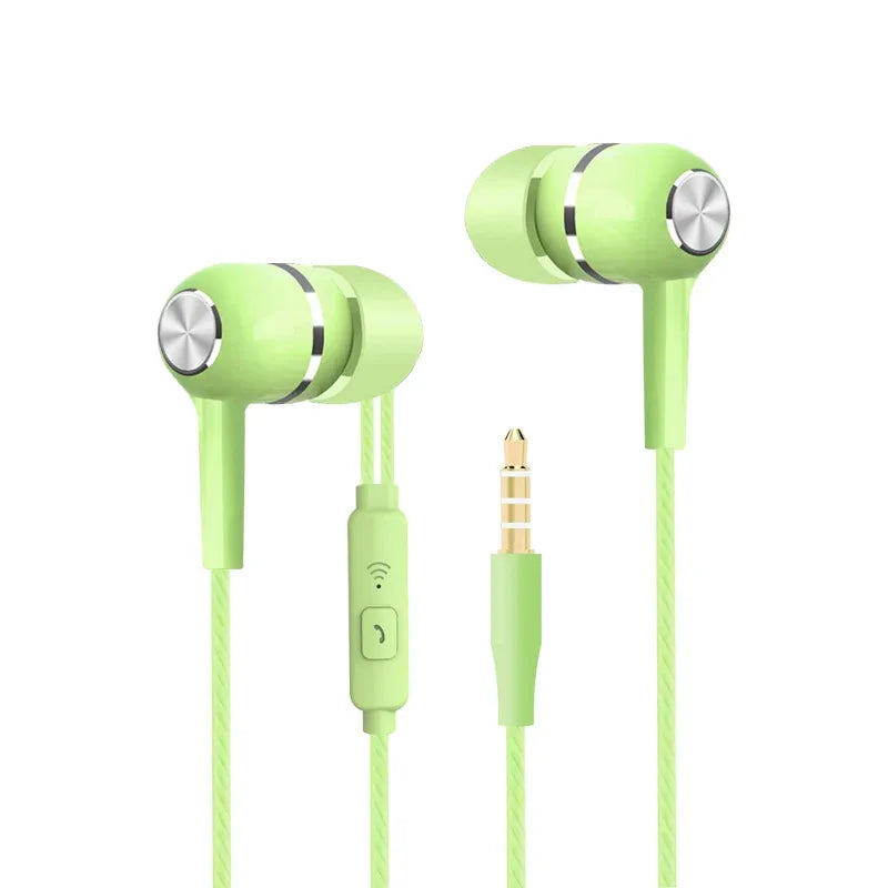 Wired Sport In-Ear Earphones with Mic & Volume Control 3.5mm