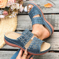 Summer Lightweight Women Shoes Sandals Non-slip Shoe Slip Slides Zpaxo dark blue 37