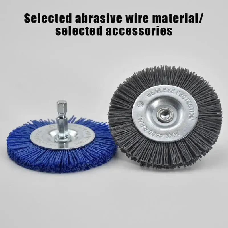 80 120 180 240 Flat Abrasive Wheel Brush Drill Rotary Tool Remove Zpaxo