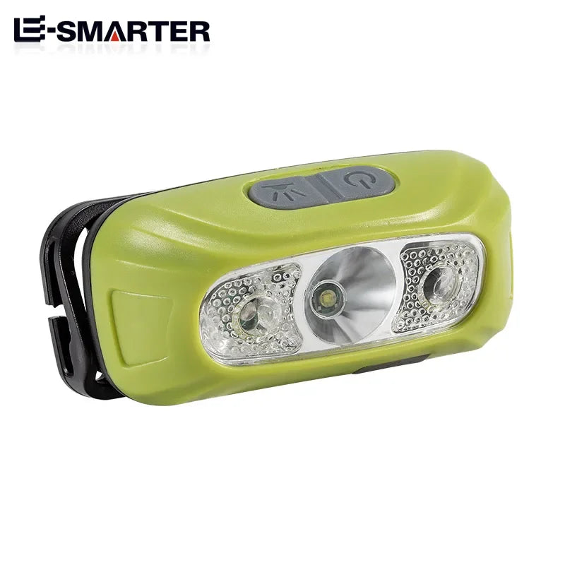 ESMARTER Mini LED Sensor Headlamp – USB Rechargeable & Waterproof